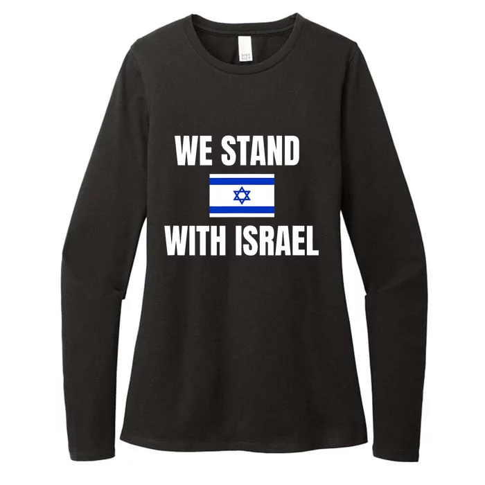 We Stand With Israel Show Your Support For Israel Womens CVC Long Sleeve Shirt