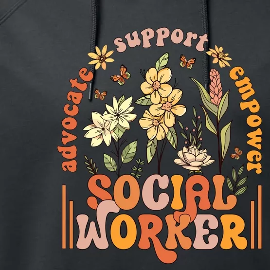 Wildflower Social Worker Performance Fleece Hoodie