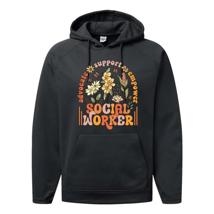 Wildflower Social Worker Performance Fleece Hoodie