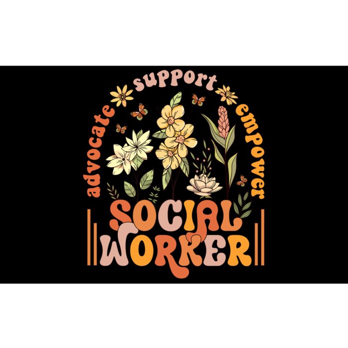 Wildflower Social Worker Bumper Sticker