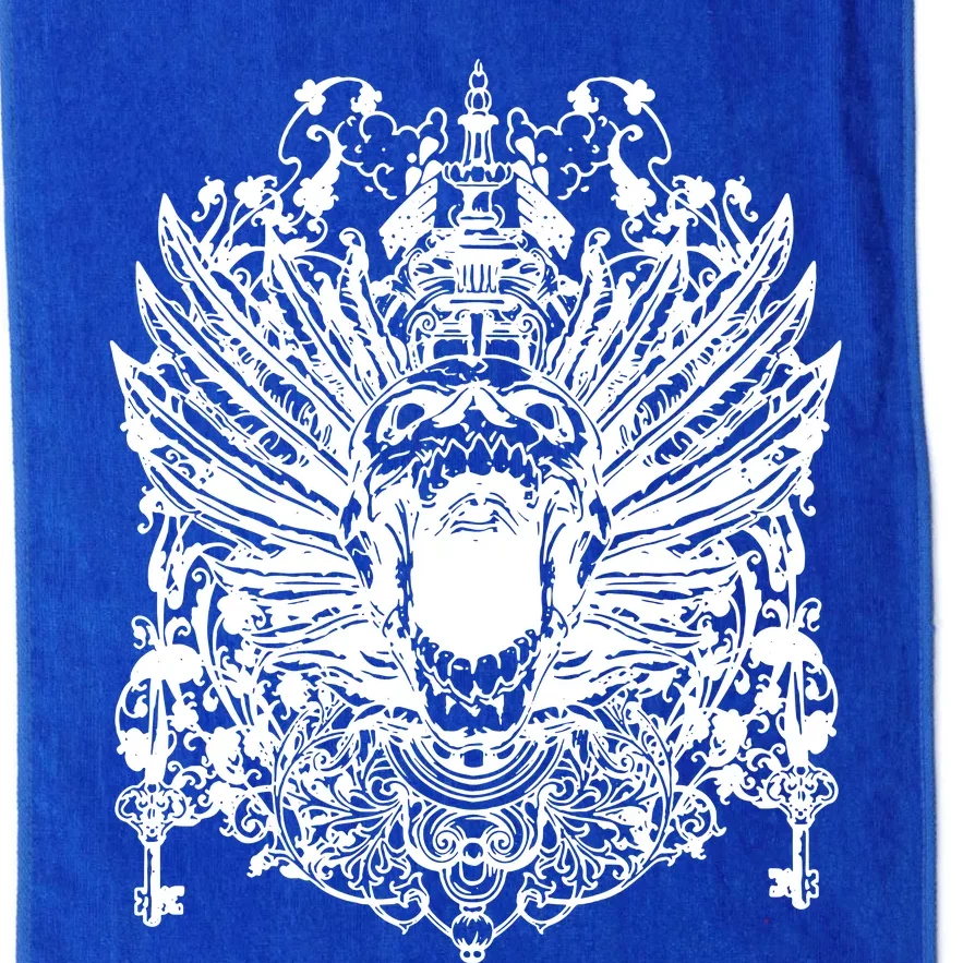 Winged Skull Platinum Collection Golf Towel