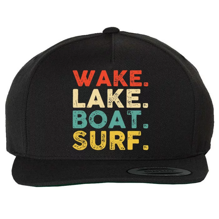 Wake Surfing Wake Surf Wake Surfing Rope Wake Surfboards Wool Snapback Cap