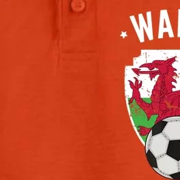 Wales Soccer Wales Flag Football Welsh Pride Roots Dry Zone Grid Performance Polo