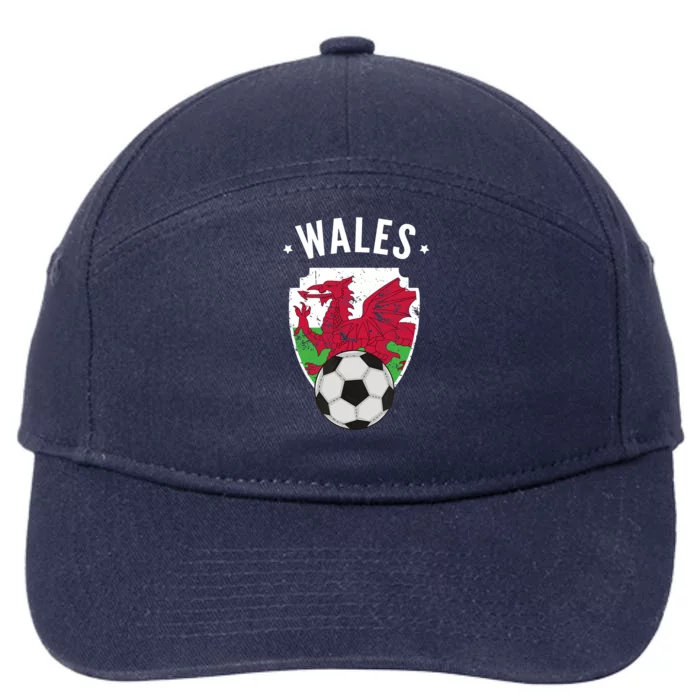 Wales Soccer Wales Flag Football Welsh Pride Roots 7-Panel Snapback Hat