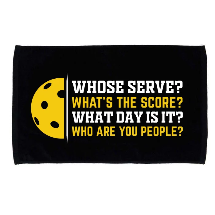 Whose Serve What's The Score Pickleball Microfiber Hand Towel