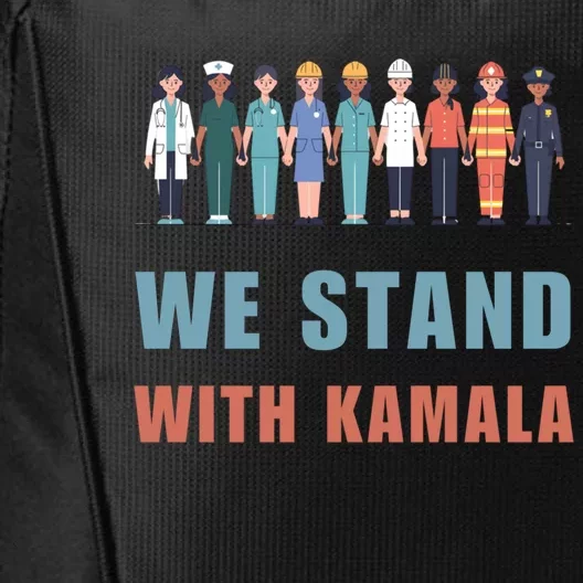 We Stand With Kamala Ladies Madam President Cool Gift City Backpack