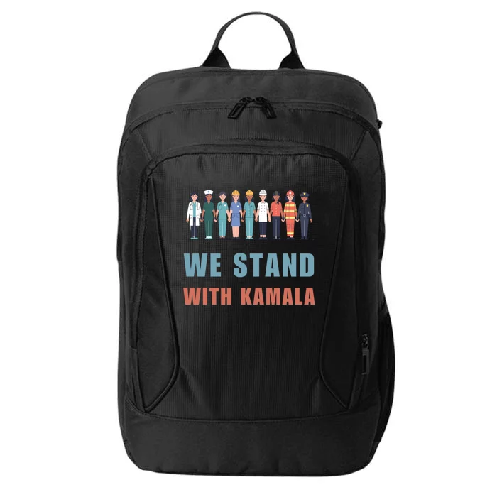 We Stand With Kamala Ladies Madam President Cool Gift City Backpack