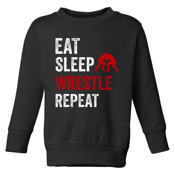 Wrestling Sport Wrestling Lover Toddler Sweatshirt