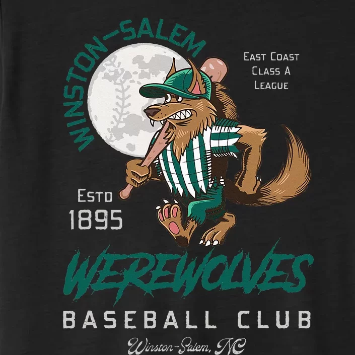 Winston Salem Werewolves Retro Minor League Baseball Team ChromaSoft Performance T-Shirt