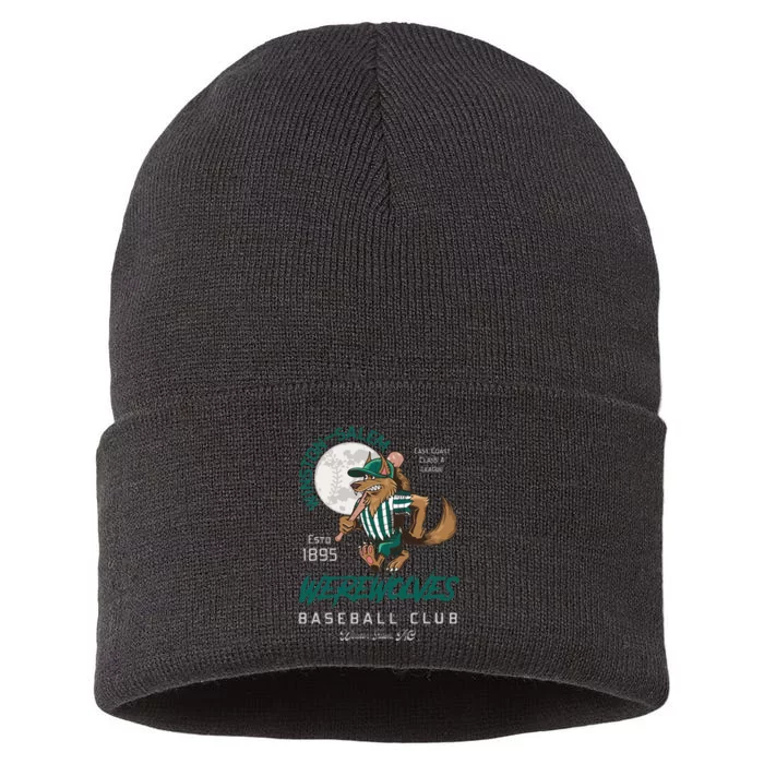 Winston Salem Werewolves Retro Minor League Baseball Team Sustainable Knit Beanie