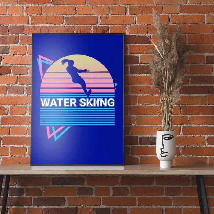 Water Ski Water Skiing Retro Funny Gift Poster