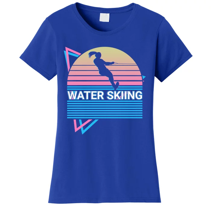 Water Ski Water Skiing Retro Funny Gift Women's T-Shirt