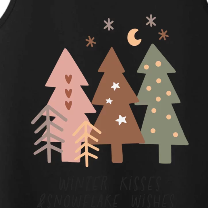 Winter Snowflake Wishes Boho Christmas Product Gift Performance Tank