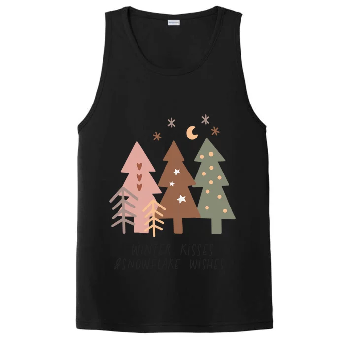 Winter Snowflake Wishes Boho Christmas Product Gift Performance Tank