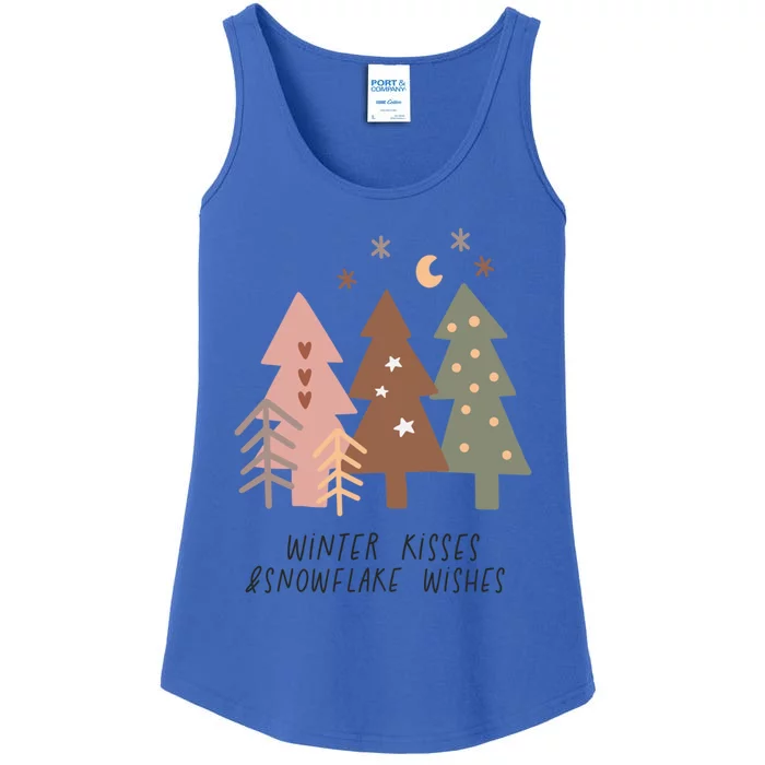 Winter Snowflake Wishes Boho Christmas Product Gift Ladies Essential Tank