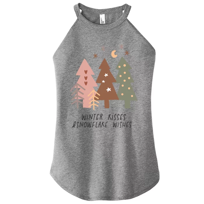 Winter Snowflake Wishes Boho Christmas Product Gift Women’s Perfect Tri Rocker Tank