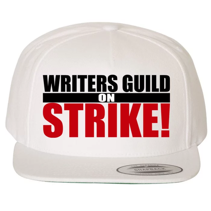 WGA Strike Writers Guild On Strike Writers Guild America Wool Snapback Cap