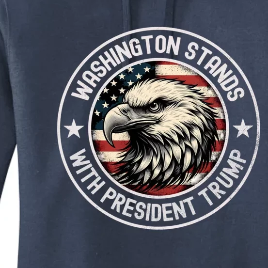 Washington Stands With Trump Meaningful Gift Women's Pullover Hoodie