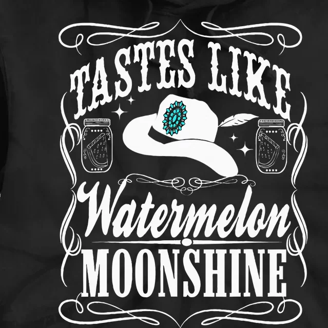 Whiskey Style Watermelon Moonshine Tie Dye Hoodie