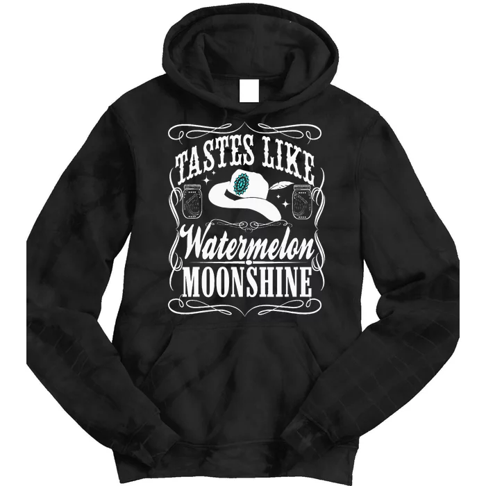 Whiskey Style Watermelon Moonshine Tie Dye Hoodie