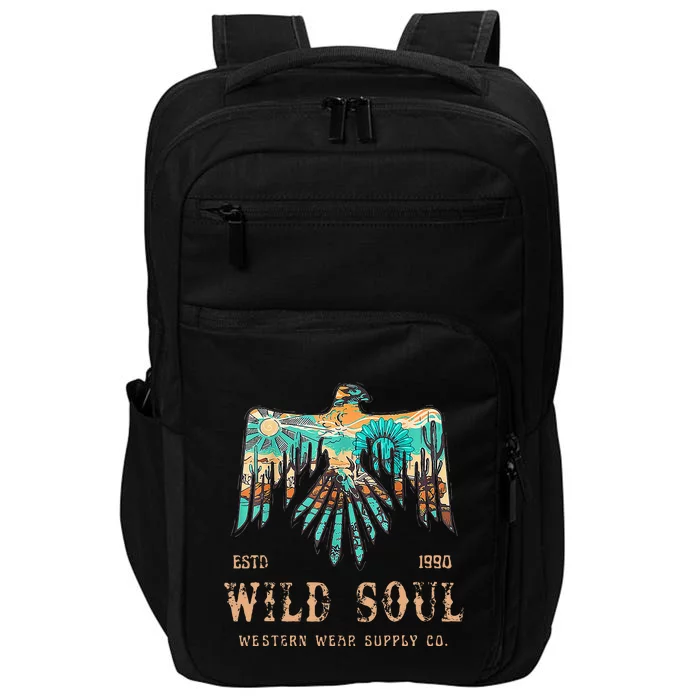 Wild Soul Western Wear Southwest Thunderbird Desert Vibes Impact Tech Backpack