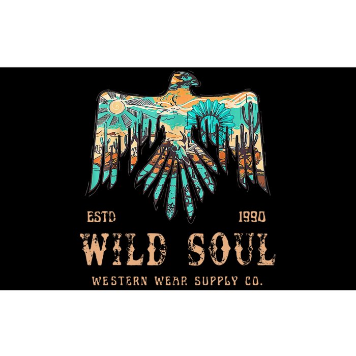 Wild Soul Western Wear Southwest Thunderbird Desert Vibes Bumper Sticker