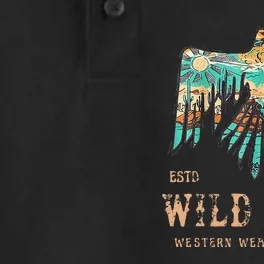 Wild Soul Western Wear Southwest Thunderbird Desert Vibes Dry Zone Grid Performance Polo