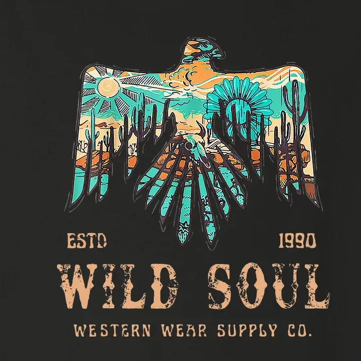 Wild Soul Western Wear Southwest Thunderbird Desert Vibes Toddler Long Sleeve Shirt