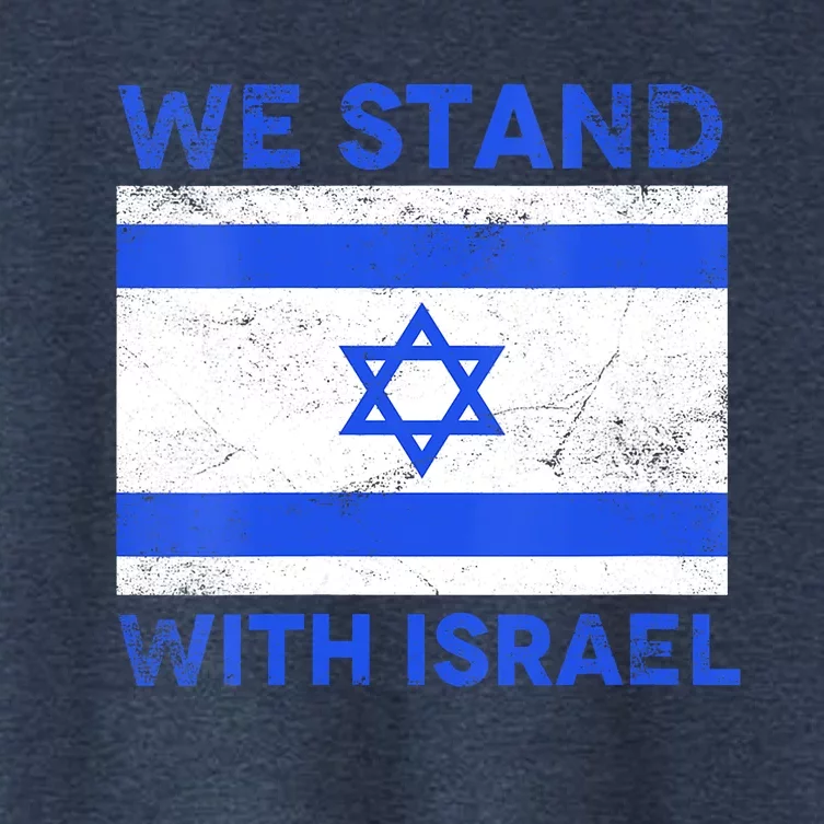 We Stand With Israel Women's Crop Top Tee