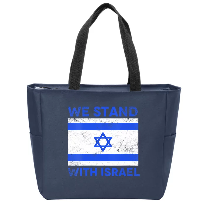 We Stand With Israel Zip Tote Bag