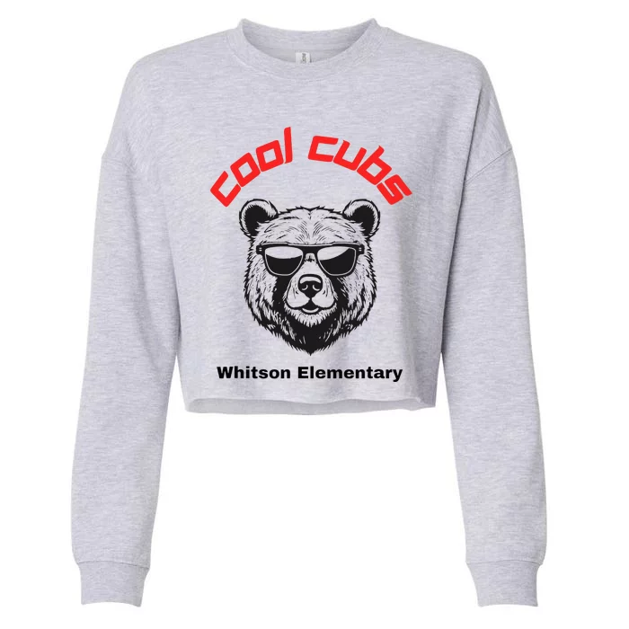 White Salmon Whitson Eletary Cool Cubs Cropped Pullover Crew