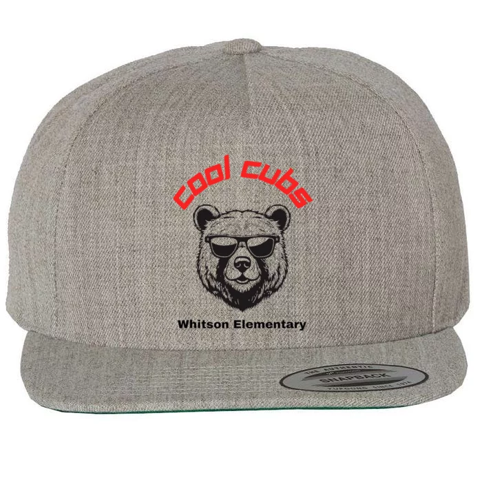 White Salmon Whitson Eletary Cool Cubs Wool Snapback Cap