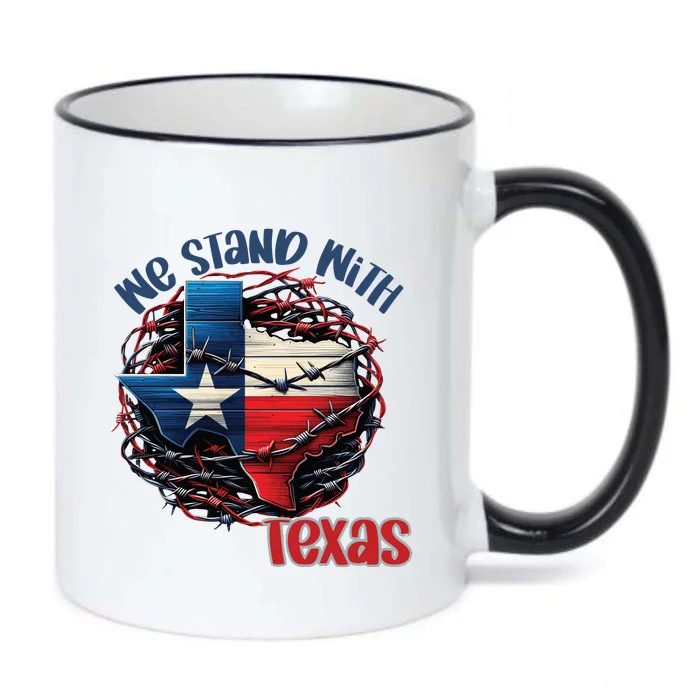 We Stand With Texas Western United Inducing Black Color Changing Mug