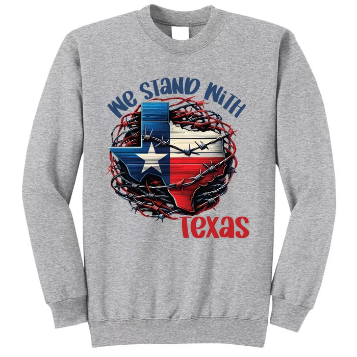 We Stand With Texas Western United Inducing Tall Sweatshirt