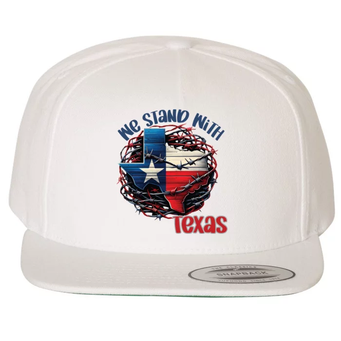 We Stand With Texas Western United Inducing Wool Snapback Cap