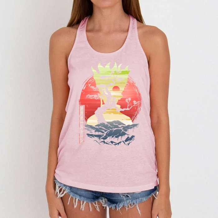 World Stones Women's Knotted Racerback Tank