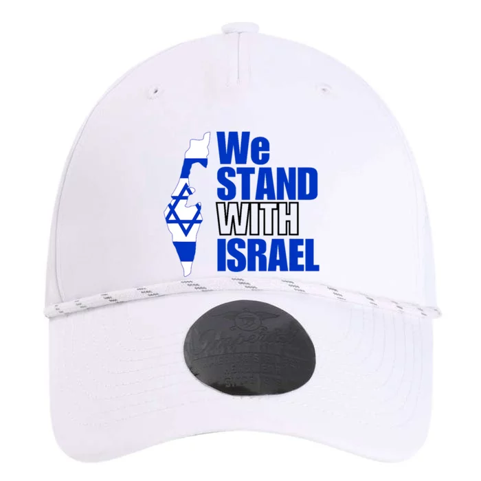 We Stand With Israel Flag Outline Performance The Dyno Cap