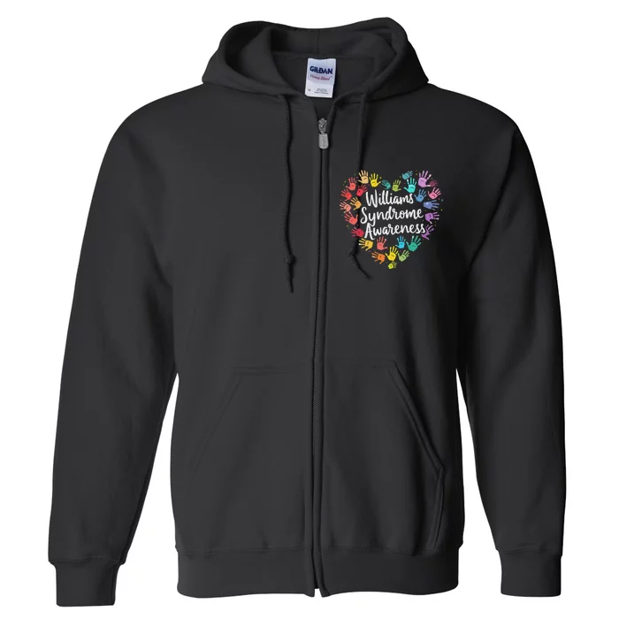 Williams Syndrome Warrior Awareness Full Zip Hoodie