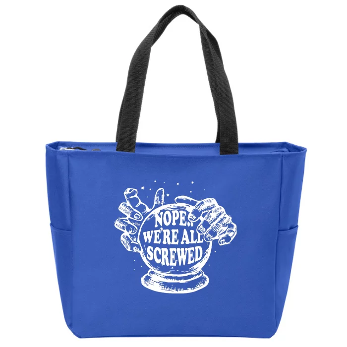 WeRe Screwed Zip Tote Bag