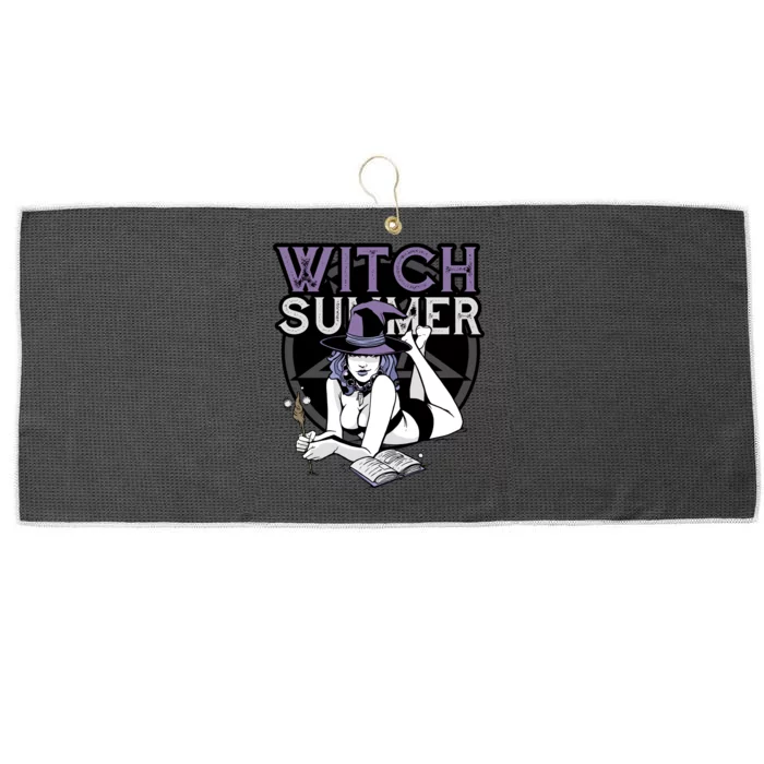 Witch Summer Large Microfiber Waffle Golf Towel