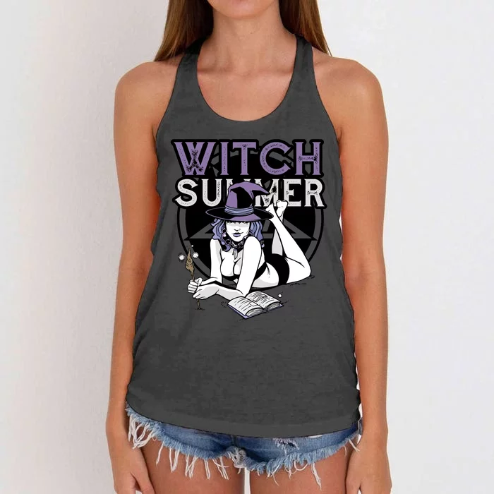 Witch Summer Women's Knotted Racerback Tank