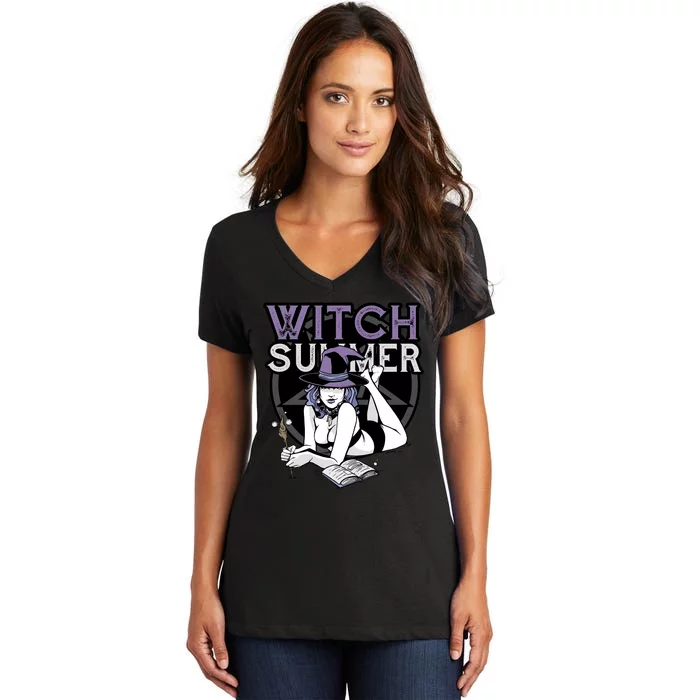 Witch Summer Women's V-Neck T-Shirt