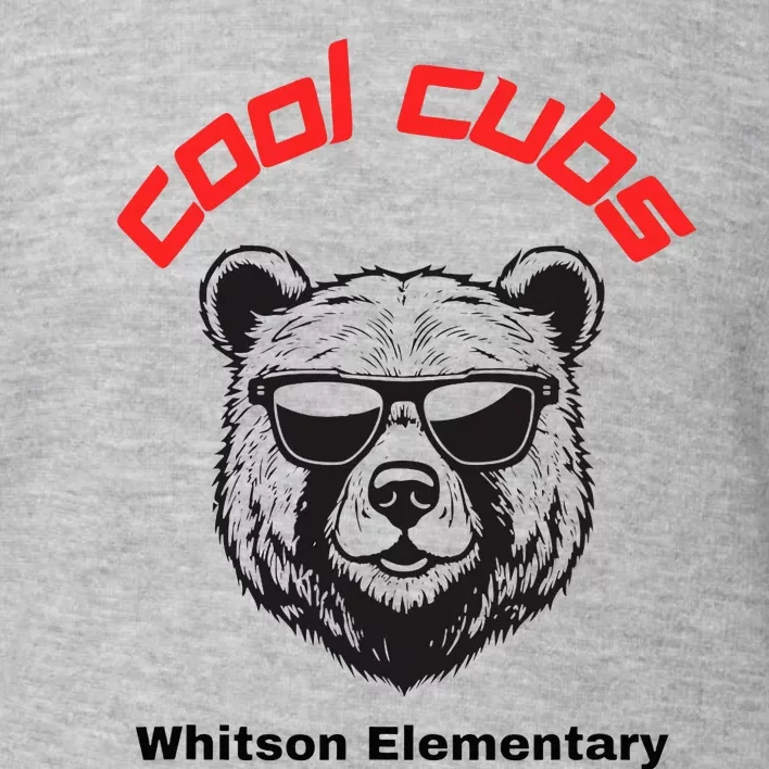 White Salmon Whitson Eletary Cool Cubs Toddler Sweatshirt