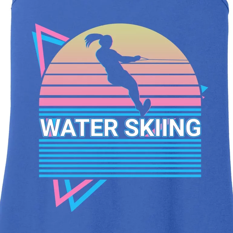 Water Ski Water Skiing Retro Gift Ladies Essential Tank