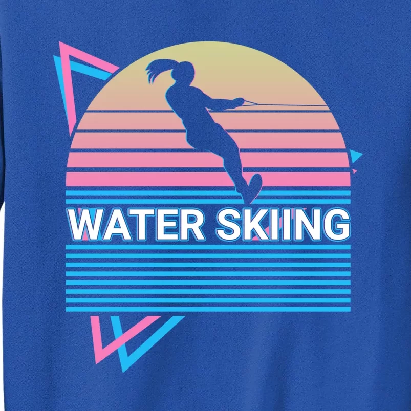 Water Ski Water Skiing Retro Gift Tall Sweatshirt