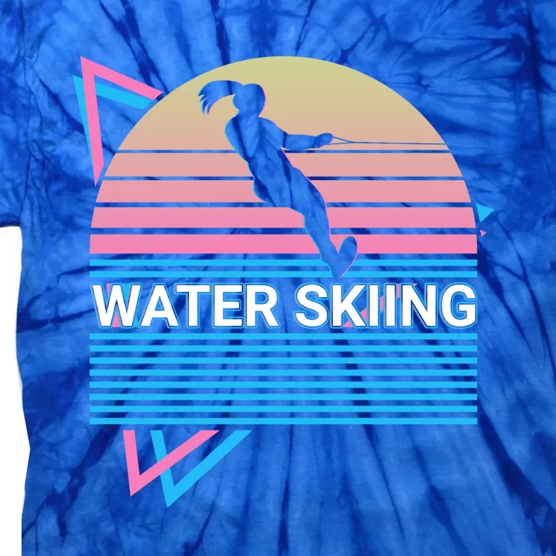 Water Ski Water Skiing Retro Gift Tie-Dye T-Shirt