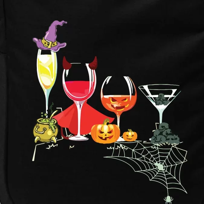 Women Spellbind Wine Glass Of Witchcraft Halloween Vneck Impact Tech Backpack