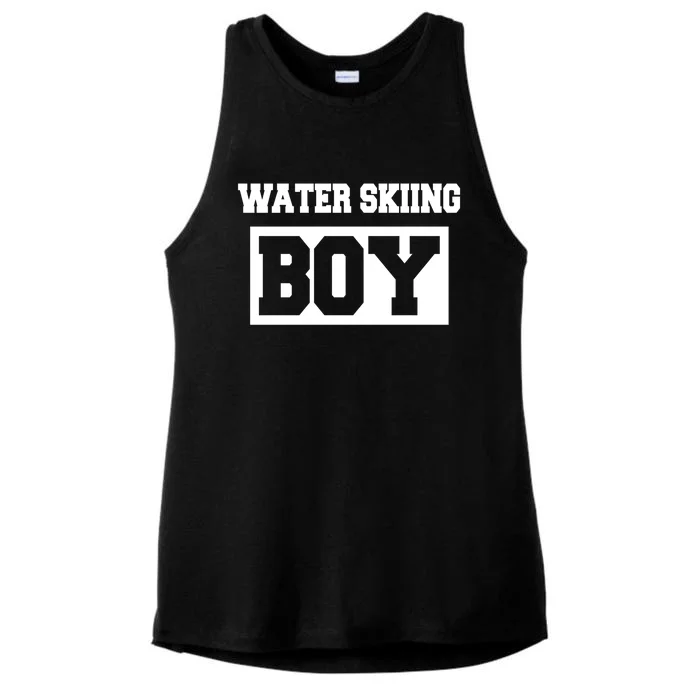 Water Skiing Water Skiing Water Skier Funny Gift Ladies Tri-Blend Wicking Tank