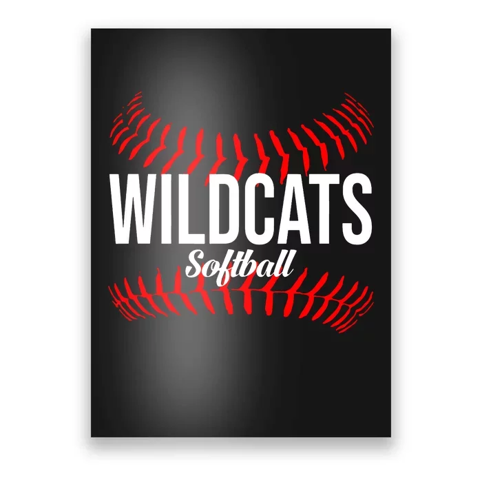 Wildcats Softball Wildcat Fastpitch Mom Poster