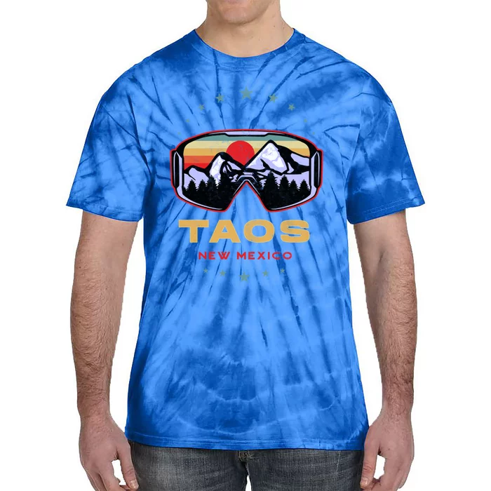 Winter Sport With Ski Or Snowboard Or Taos New Mexico Gift Tie-Dye T-Shirt